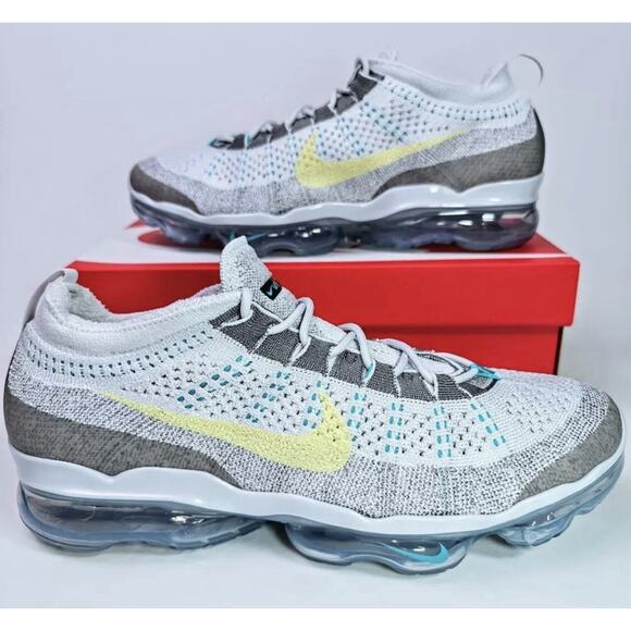 Nike Air Vapormax 2023 FK Flyknit Photon Dust Life Lime, Sz 11.5 NEW IN BOX - Picture 1 of 8